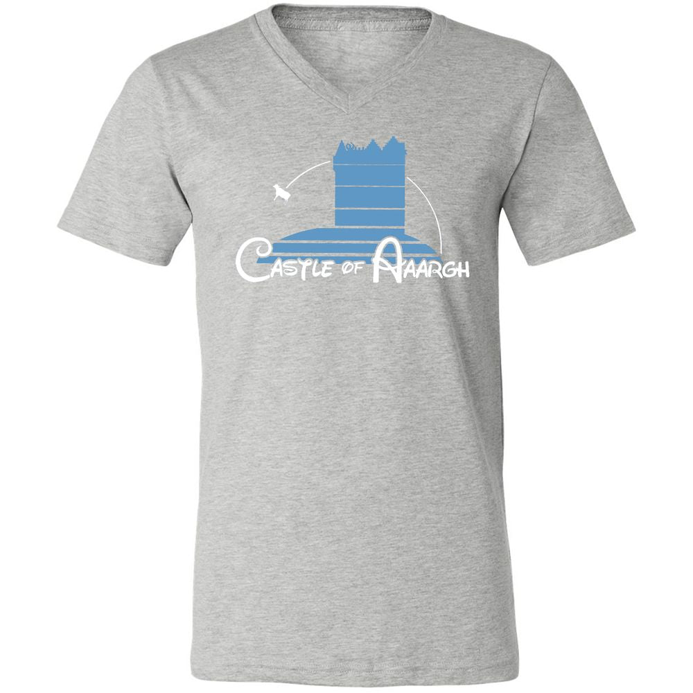 Unisex V-Neck T-Shirt - ZQBYMV76 - Athletic Heather - 7