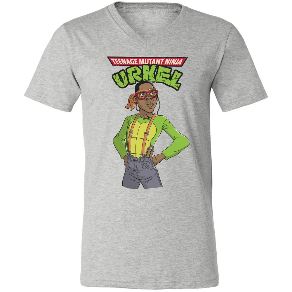 Unisex V-Neck T-Shirt - EBMSH3PW - Athletic Heather - 7