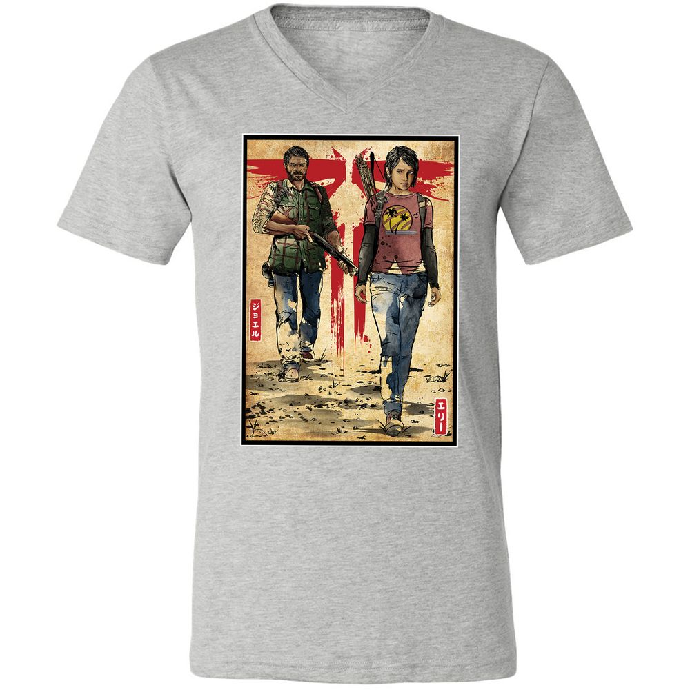 Unisex V-Neck T-Shirt - 2T2MF5JG - Athletic Heather - 7