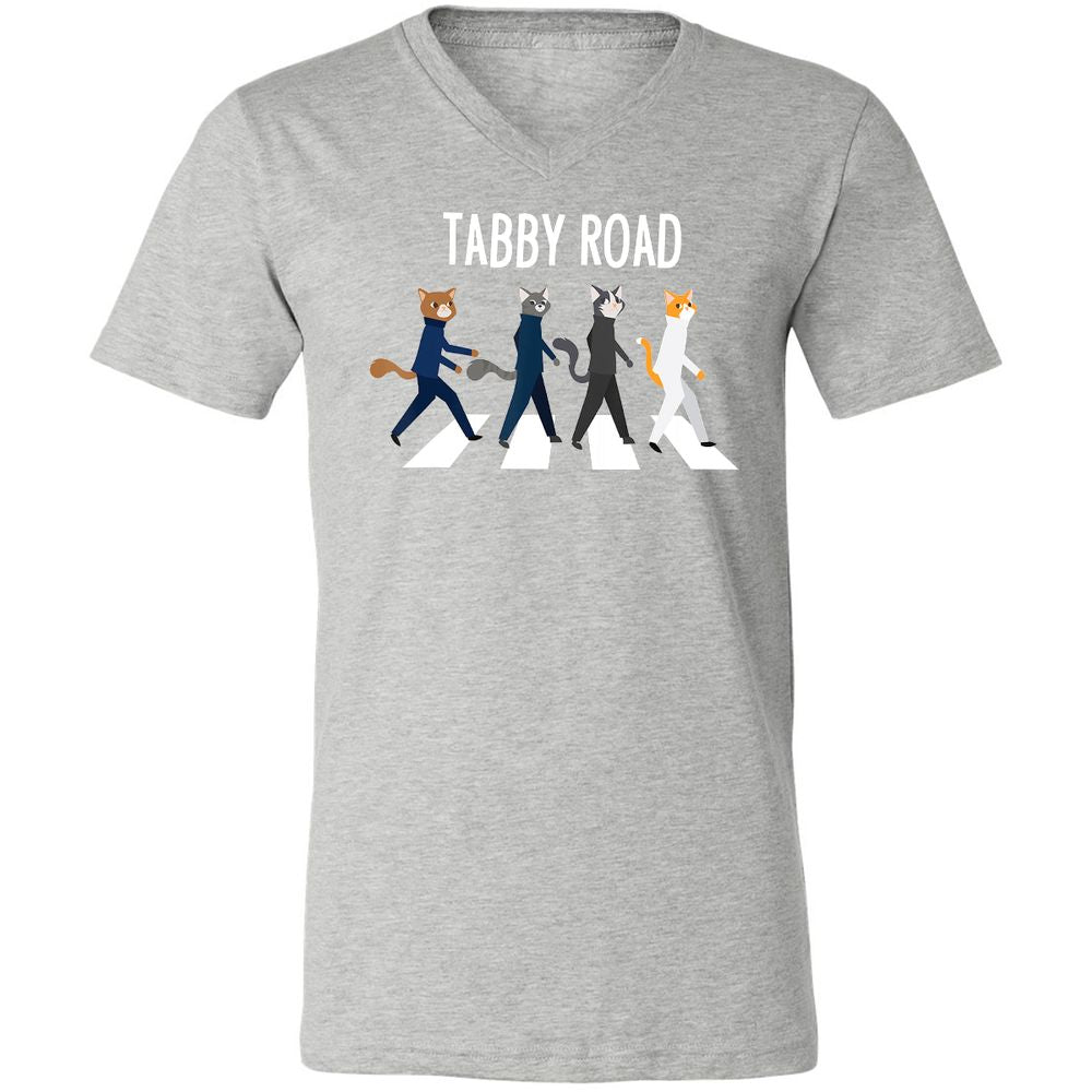 Unisex V-Neck T-Shirt - VYXQFX4R - Athletic Heather - 7