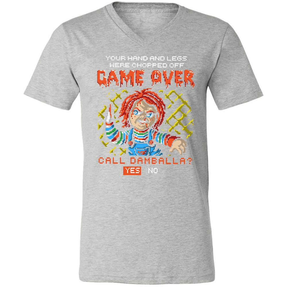 Unisex V-Neck T-Shirt - H8X338KM - Athletic Heather - 7