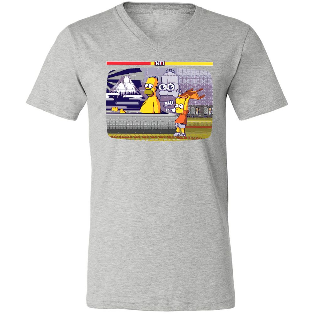 Unisex V-Neck T-Shirt - EF6UCR3M - Athletic Heather - 7