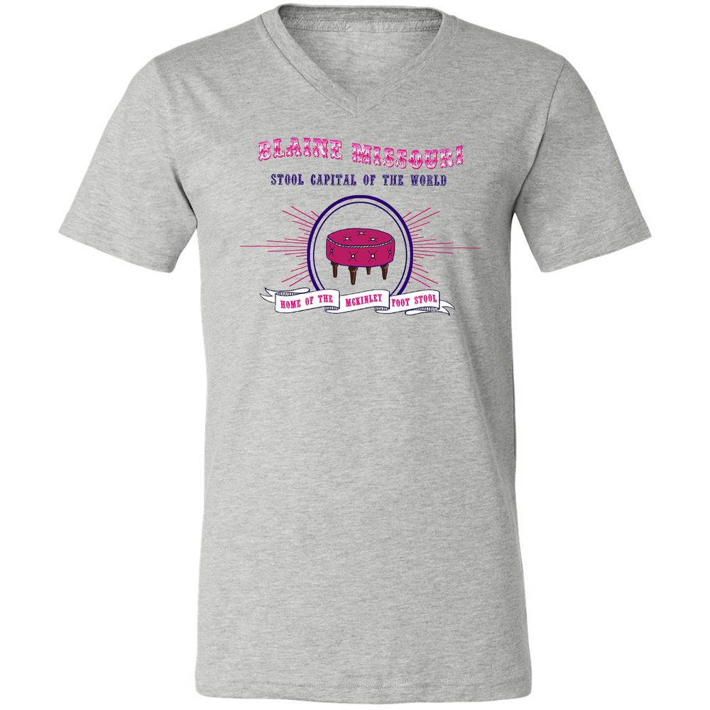 Unisex V-Neck T-Shirt - EJPHC9MR - Athletic Heather - 7