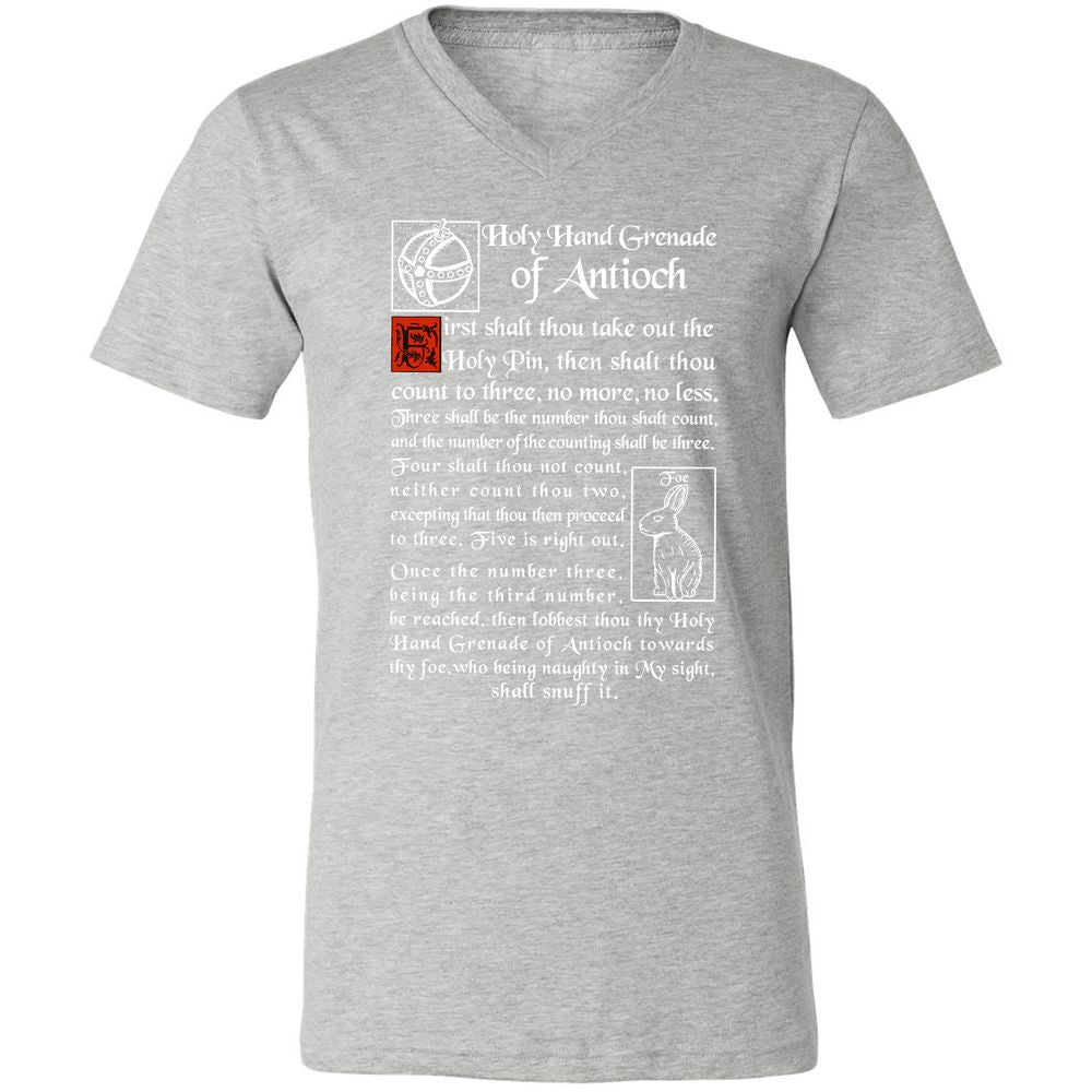 Unisex V-Neck T-Shirt - 4DWX49NV - Athletic Heather - 7