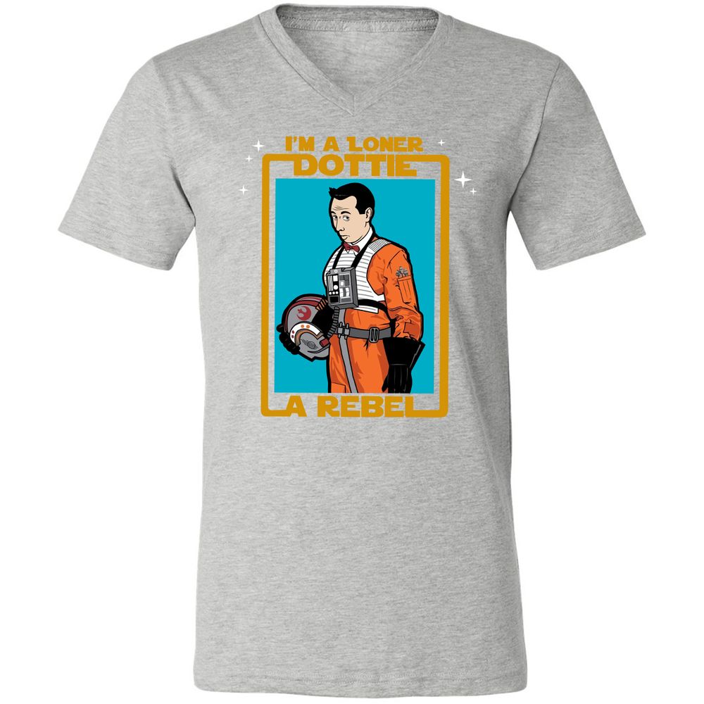 Unisex V-Neck T-Shirt - N9XAJXY4 - Athletic Heather - 7