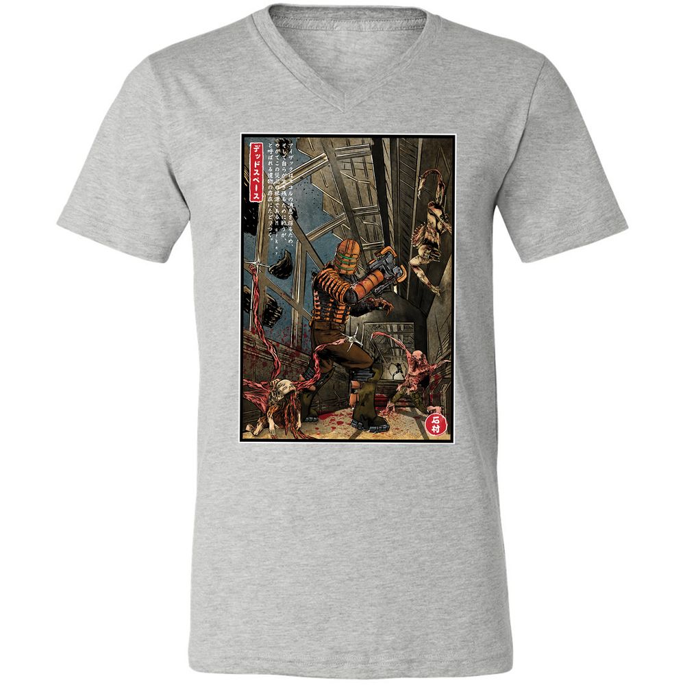 Unisex V-Neck T-Shirt - WCFL5KR1 - Athletic Heather - 7