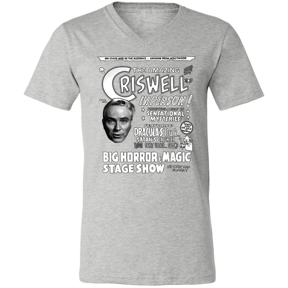 Unisex V-Neck T-Shirt - BN9QW9NK - Athletic Heather - 7