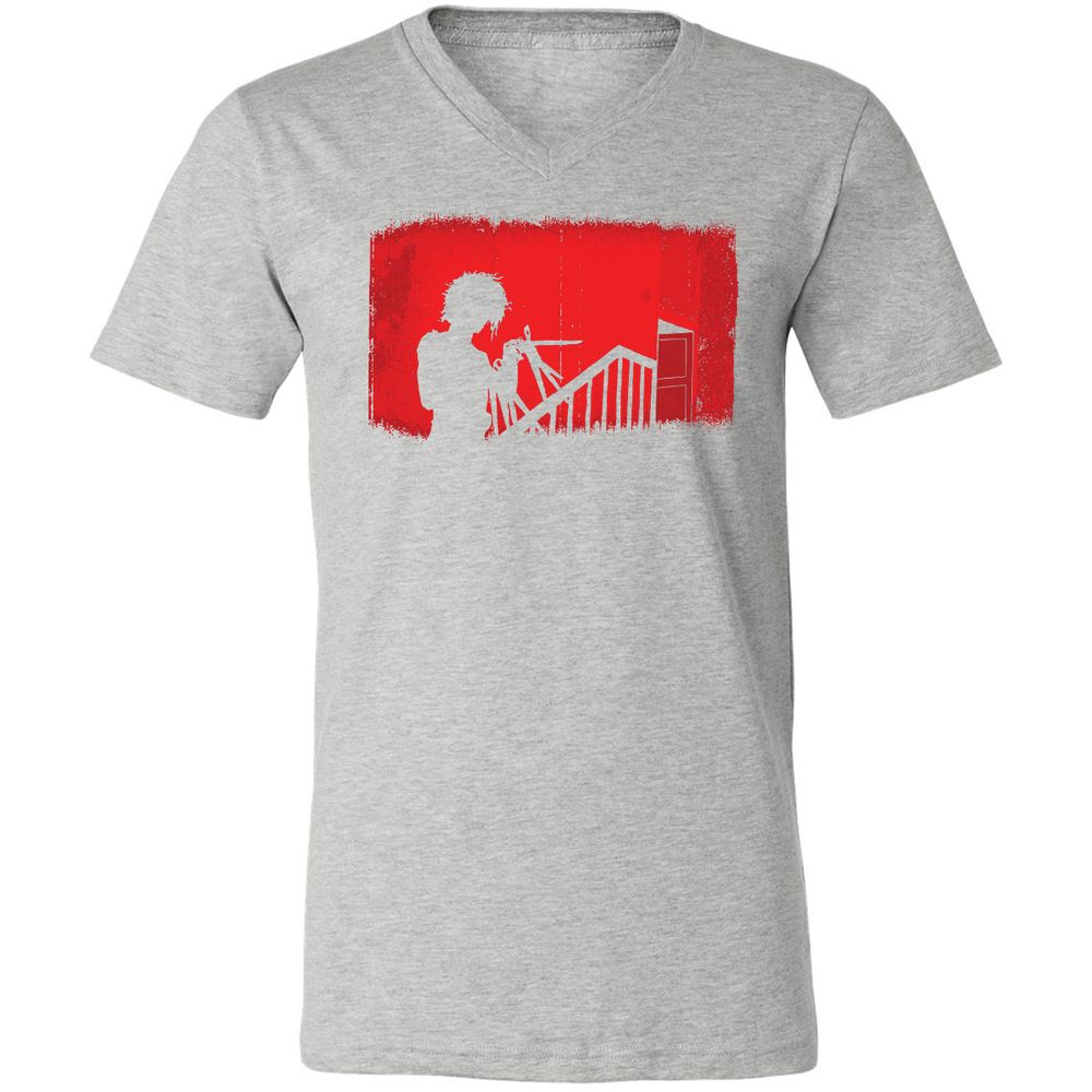 Unisex V-Neck T-Shirt - 84LWF29U - Athletic Heather - 7