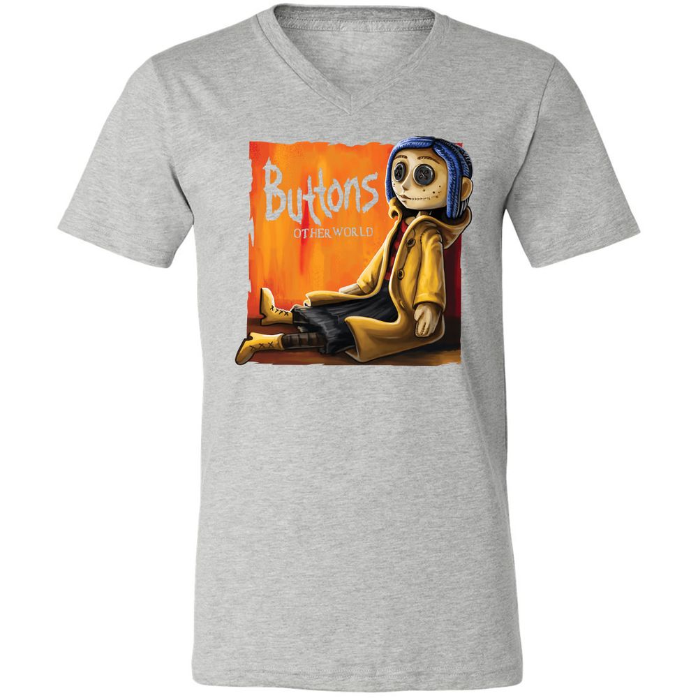 Unisex V-Neck T-Shirt - VULUVM1Y - Athletic Heather - 7