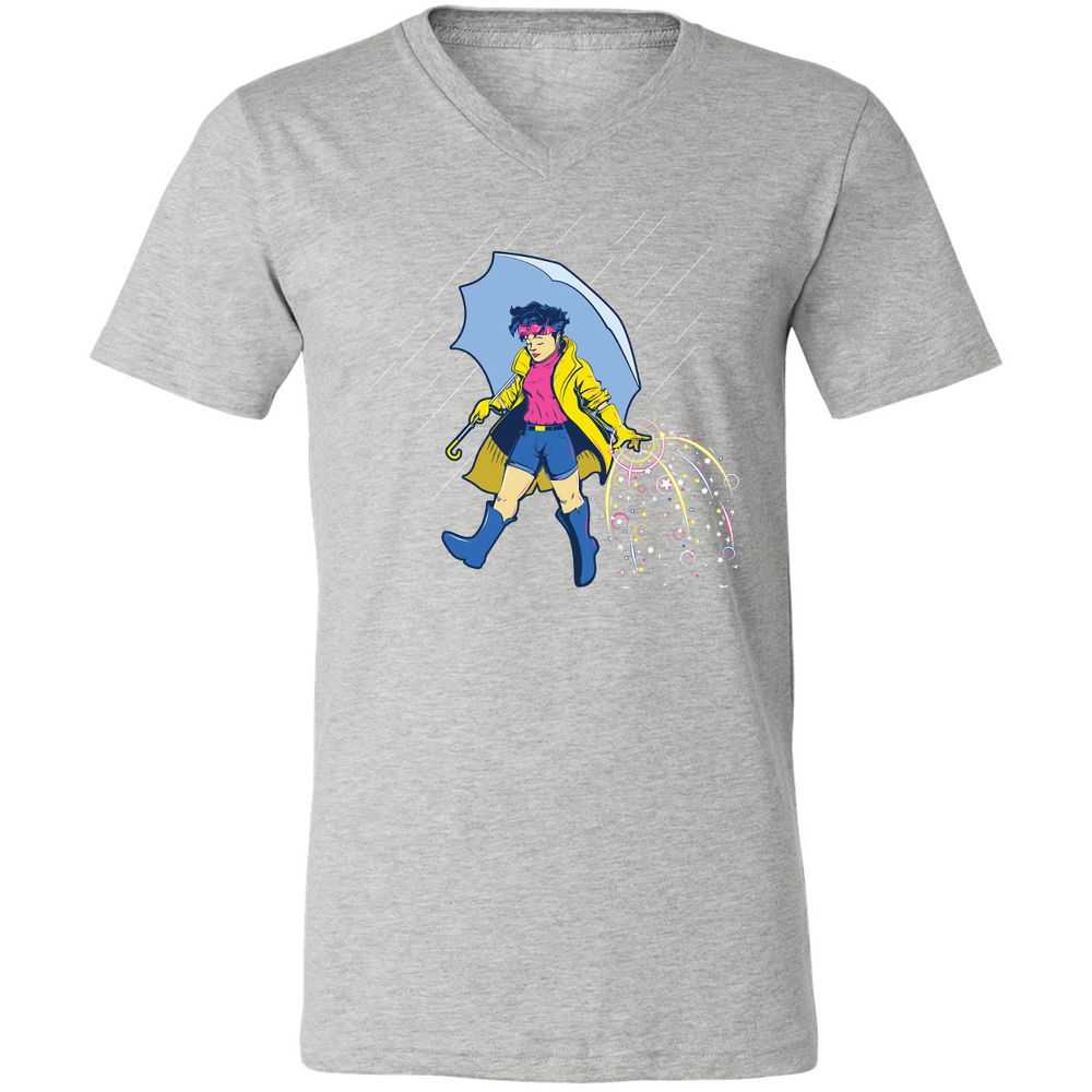 Unisex V-Neck T-Shirt - HVUMPR8G - Athletic Heather - 7