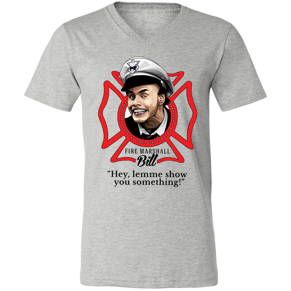 Unisex V-Neck T-Shirt - BE2N96R8 - Athletic Heather - 7