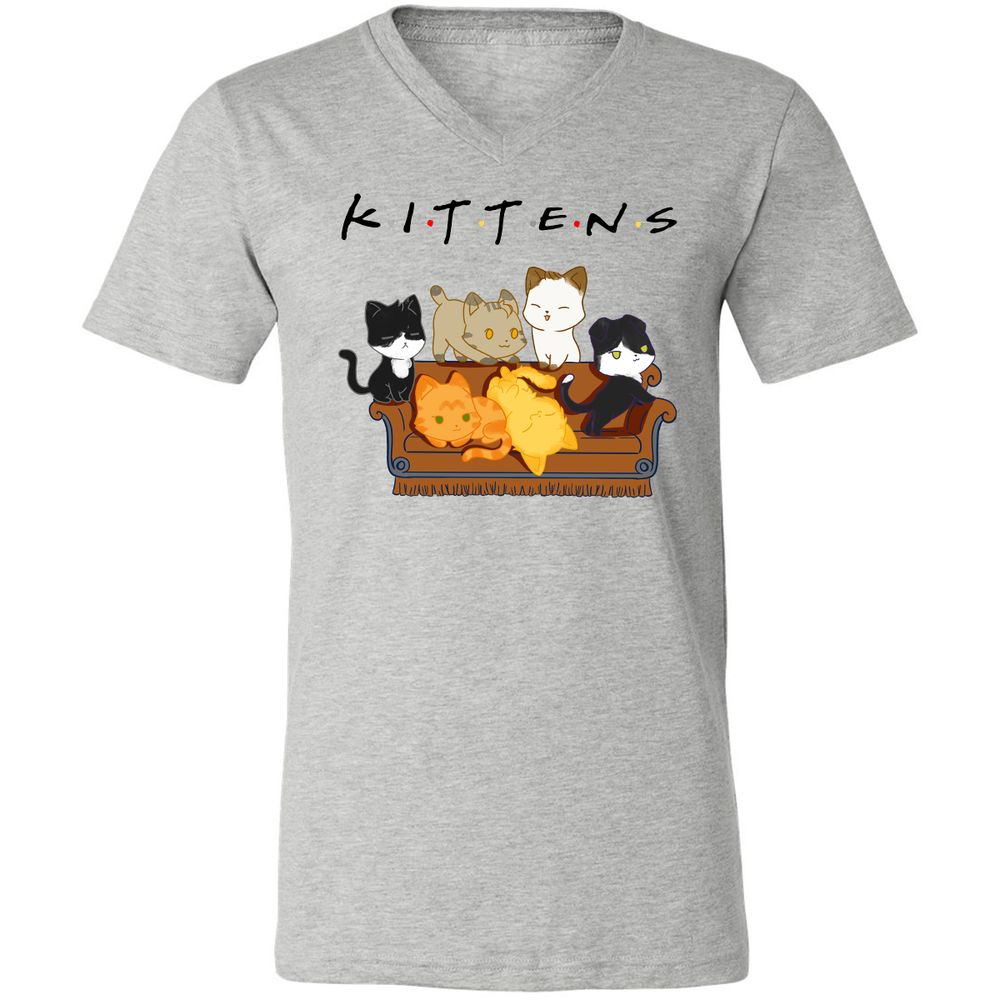 Unisex V-Neck T-Shirt - GD46DACM - Athletic Heather - 7