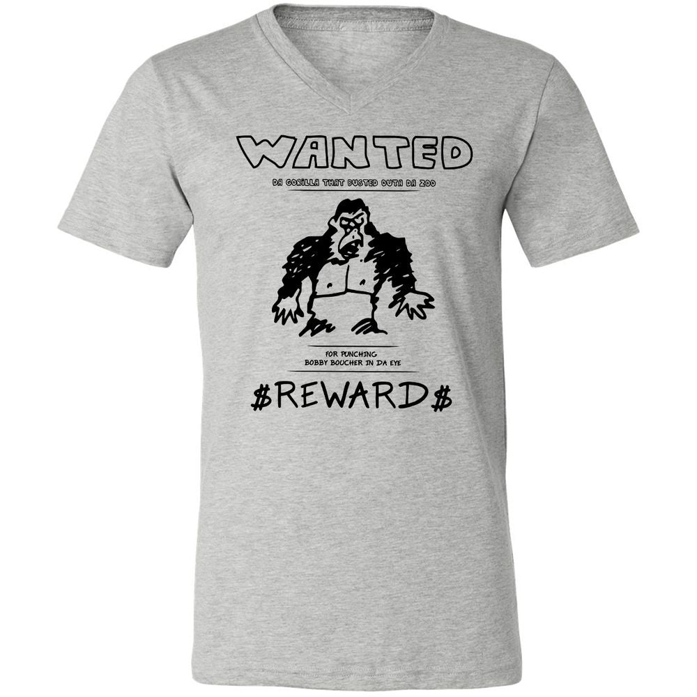 Unisex V-Neck T-Shirt - LUY1CE44 - Athletic Heather - 7