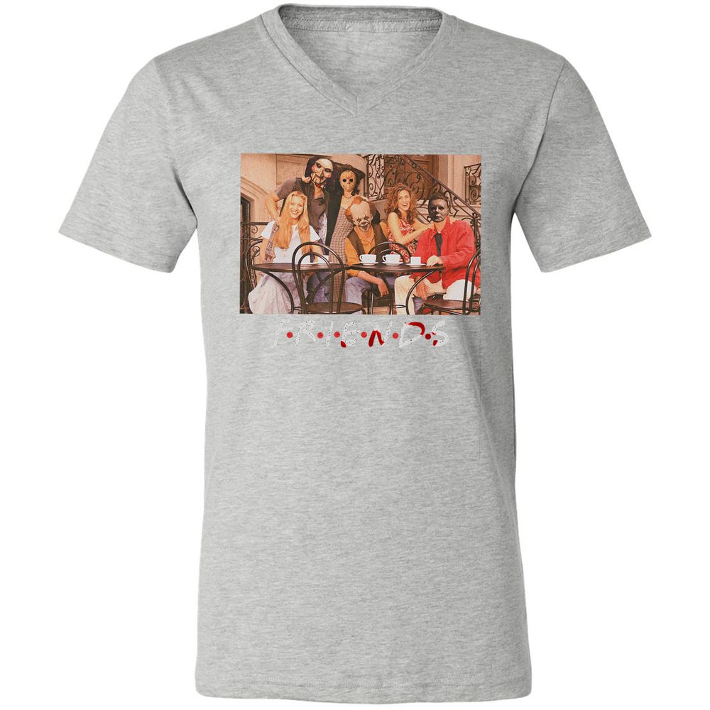 Unisex V-Neck T-Shirt - A5GZC4RV - Athletic Heather - 7