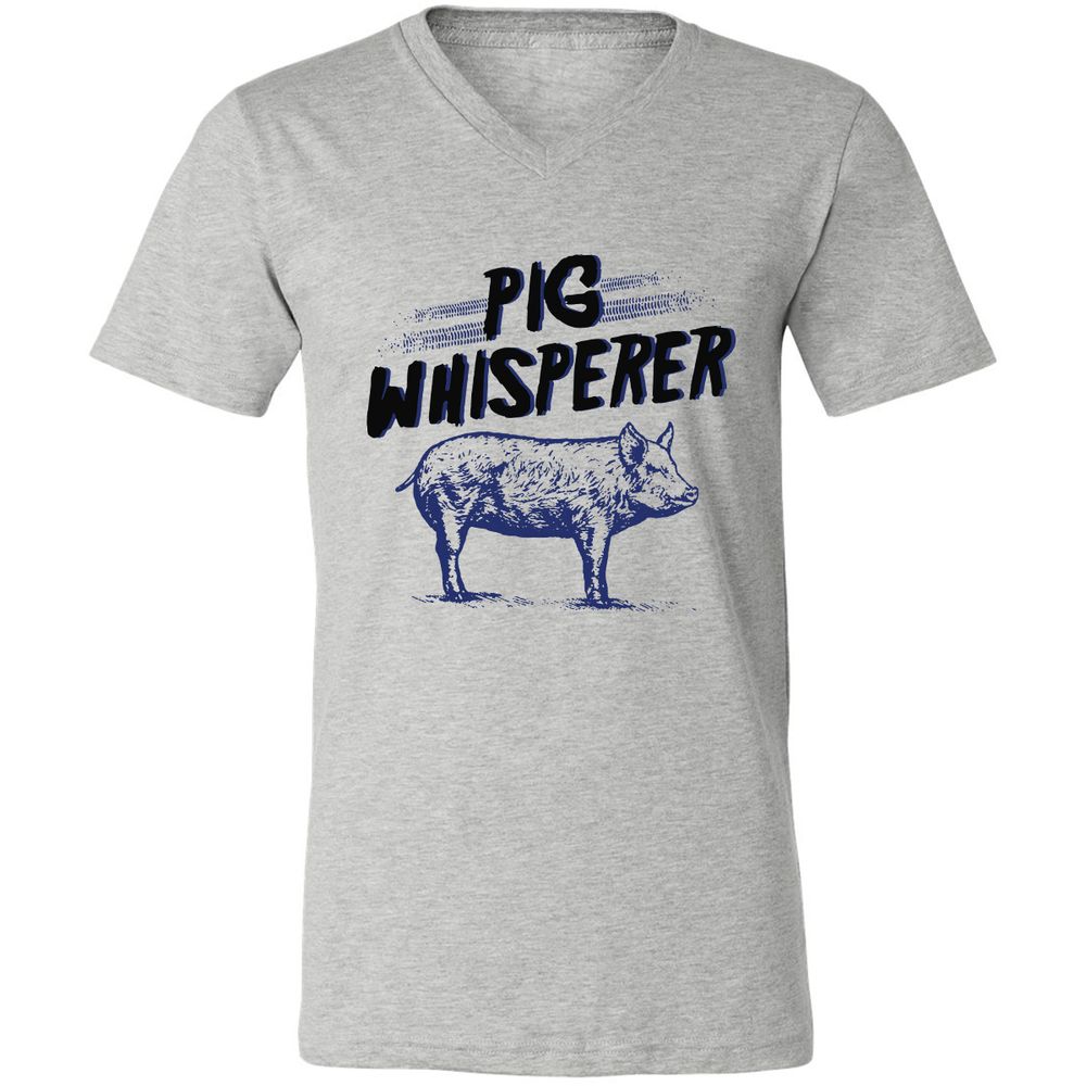 Unisex V-Neck T-Shirt - CKBX3Q35 - Athletic Heather - 7