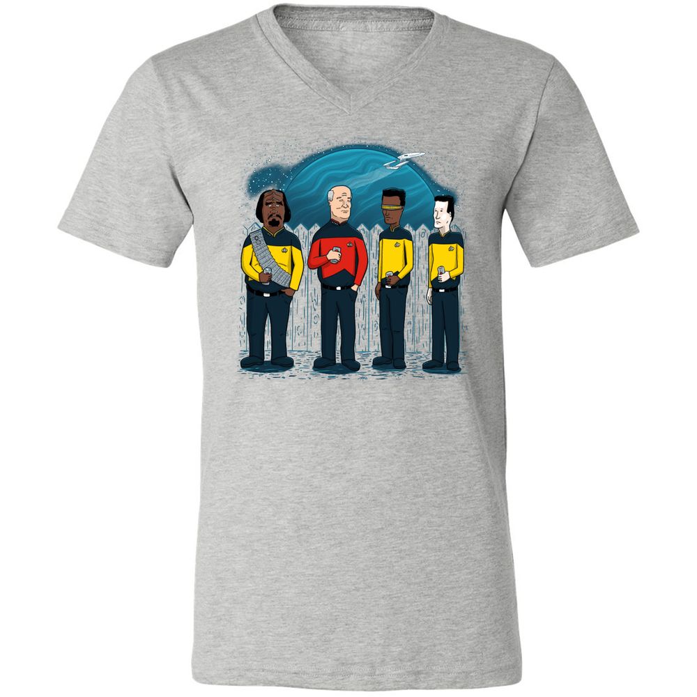 Unisex V-Neck T-Shirt - 5TUAWP2X - Athletic Heather - 7