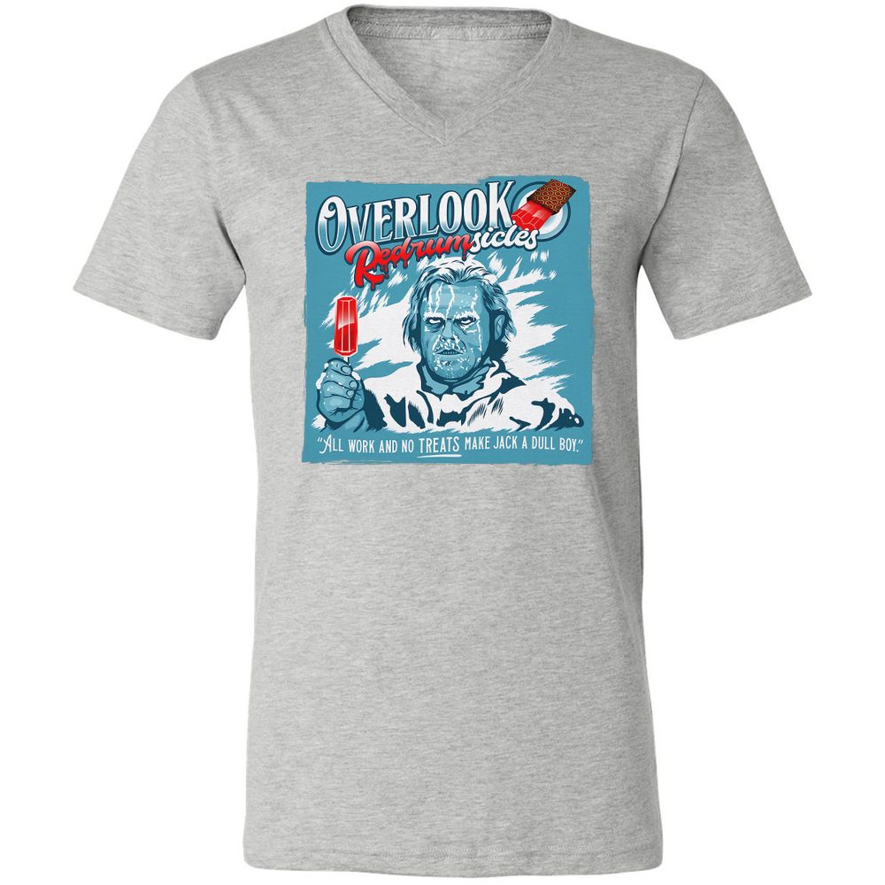 Unisex V-Neck T-Shirt - 9KFB5K98 - Athletic Heather - 7