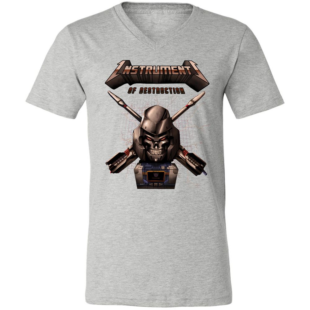 Unisex V-Neck T-Shirt - GJEAQVJM - Athletic Heather - 7