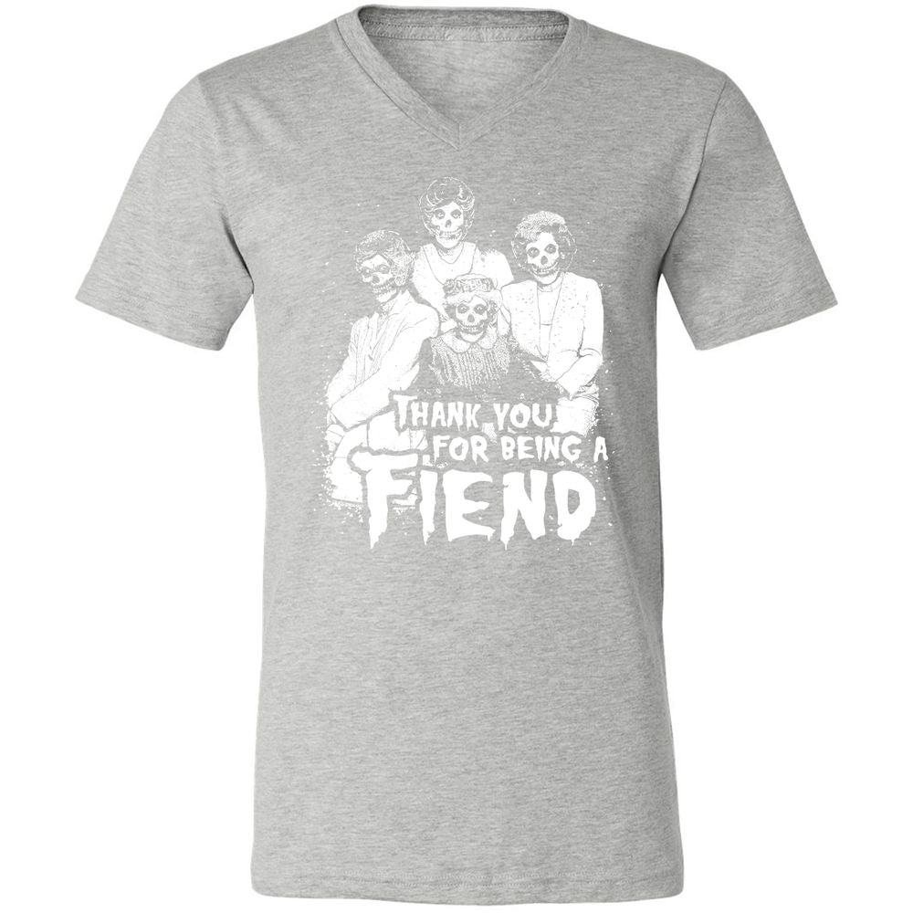 Unisex V-Neck T-Shirt - CGZV5FU6 - Athletic Heather - 7