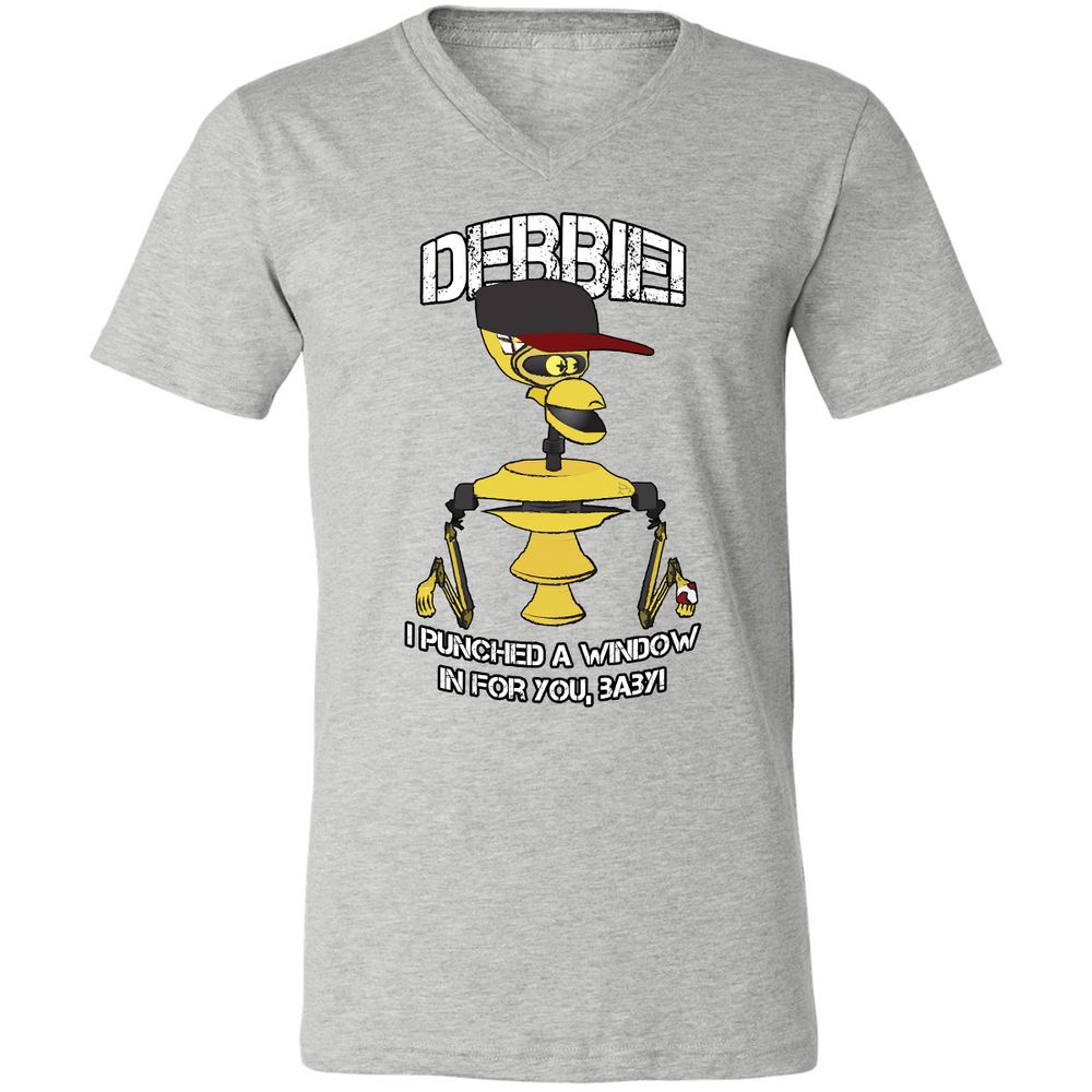 Unisex V-Neck T-Shirt - A2TRU5PP - Athletic Heather - 7