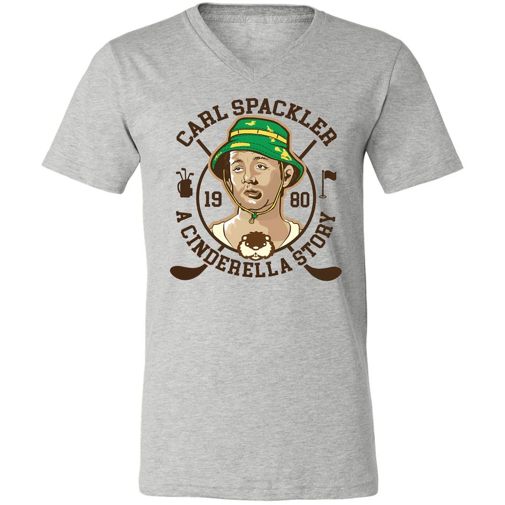 Unisex V-Neck T-Shirt - JGQUFS6Y - Athletic Heather - 7