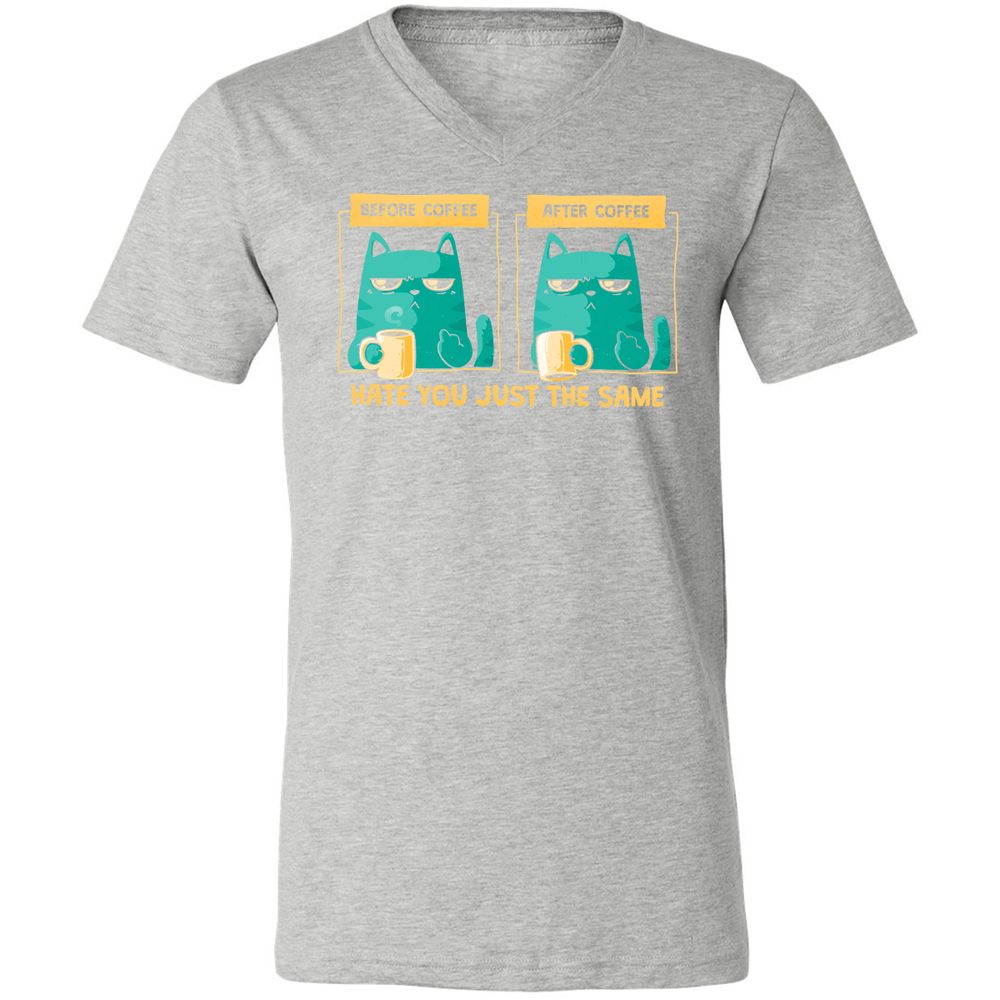 Unisex V-Neck T-Shirt - FTK6A2S4 - Athletic Heather - 7