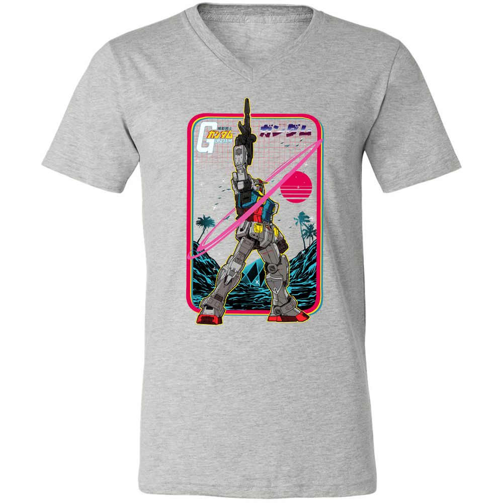 Unisex V-Neck T-Shirt - P5HGFWZ9 - Athletic Heather - 7