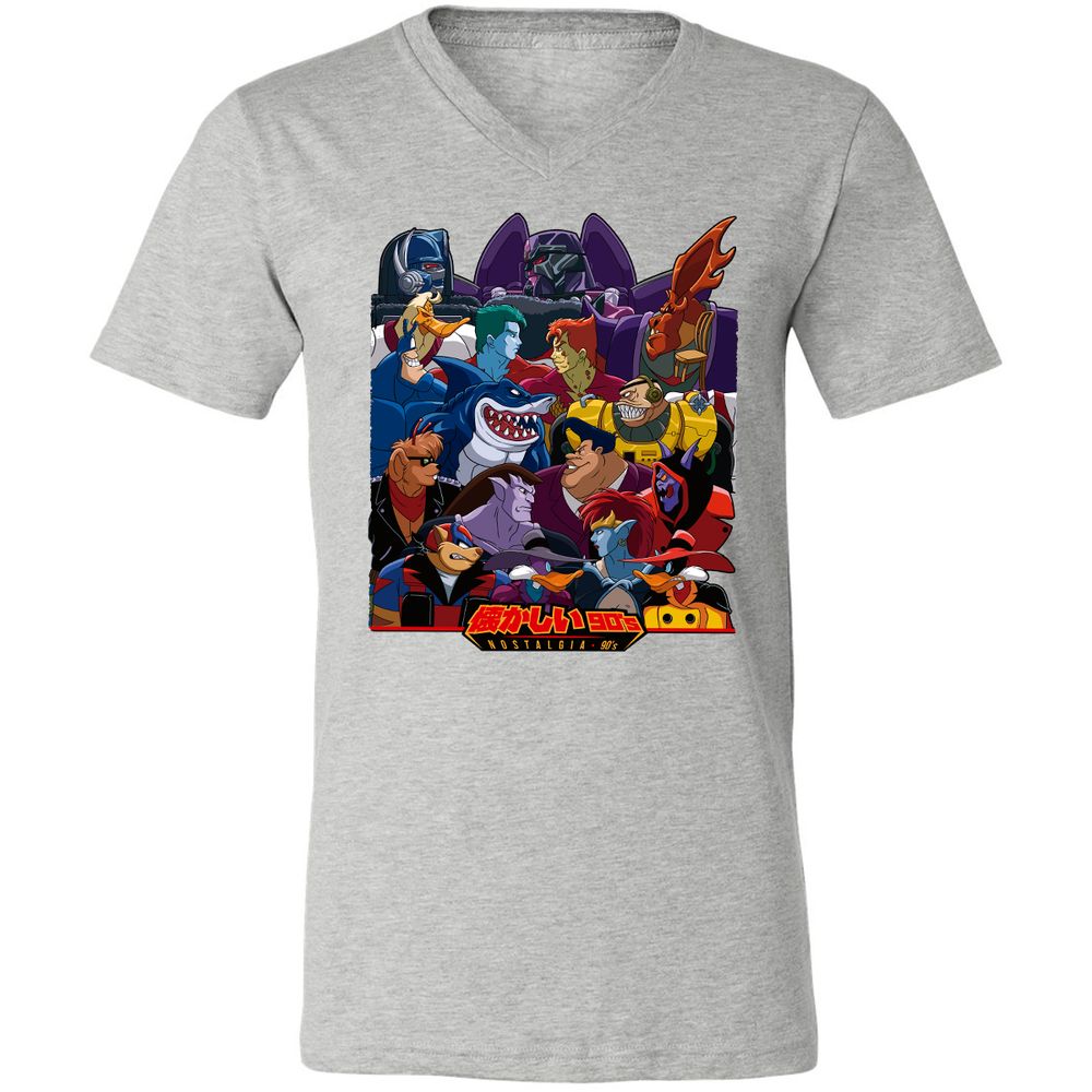 Unisex V-Neck T-Shirt - L3295ZJW - Athletic Heather - 7