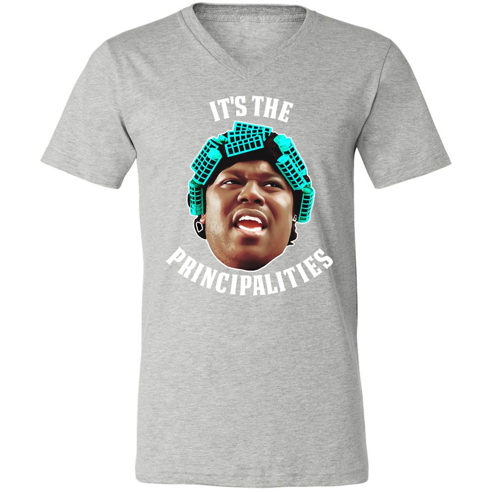 Unisex V-Neck T-Shirt - DE3MM3HX - Athletic Heather - 7