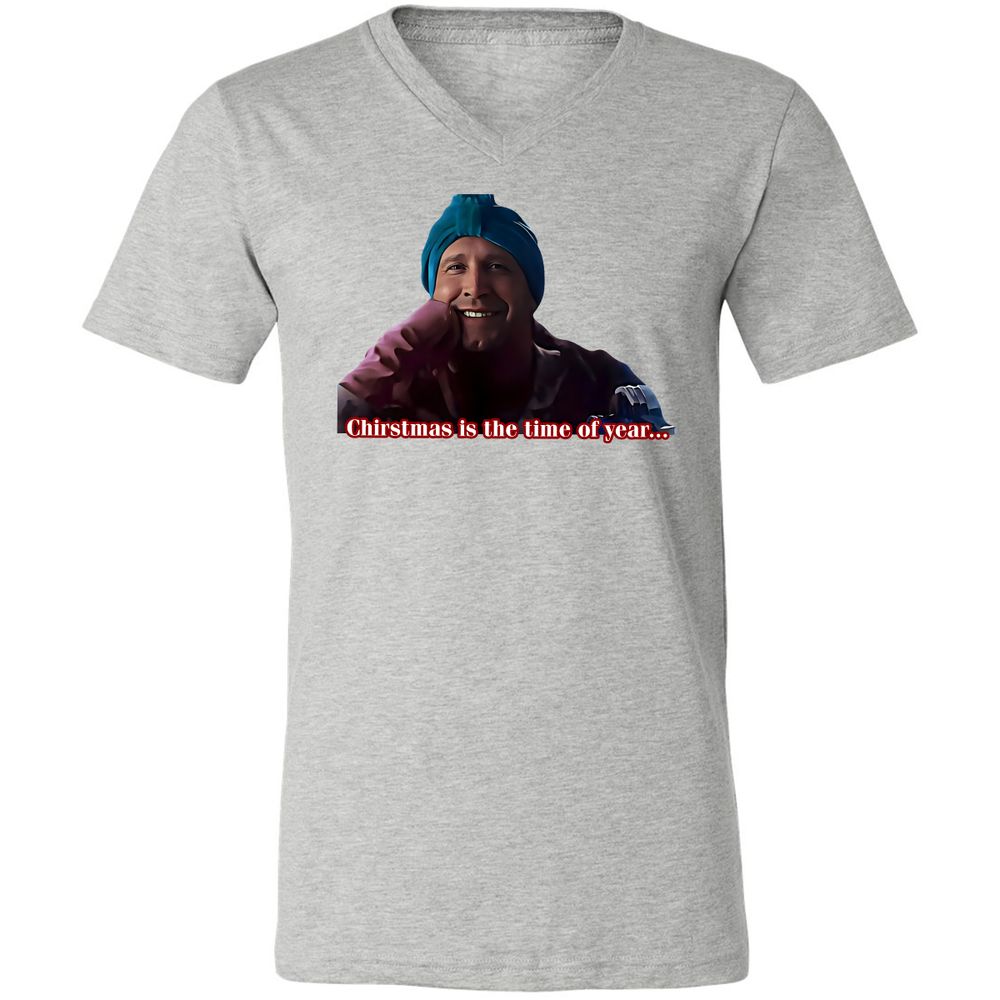 Unisex V-Neck T-Shirt - 4ETYWL6K - Athletic Heather - 7