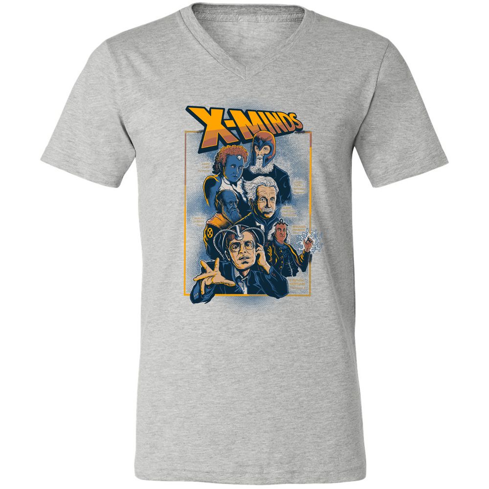 Unisex V-Neck T-Shirt - KH6CH7RS - Athletic Heather - 7
