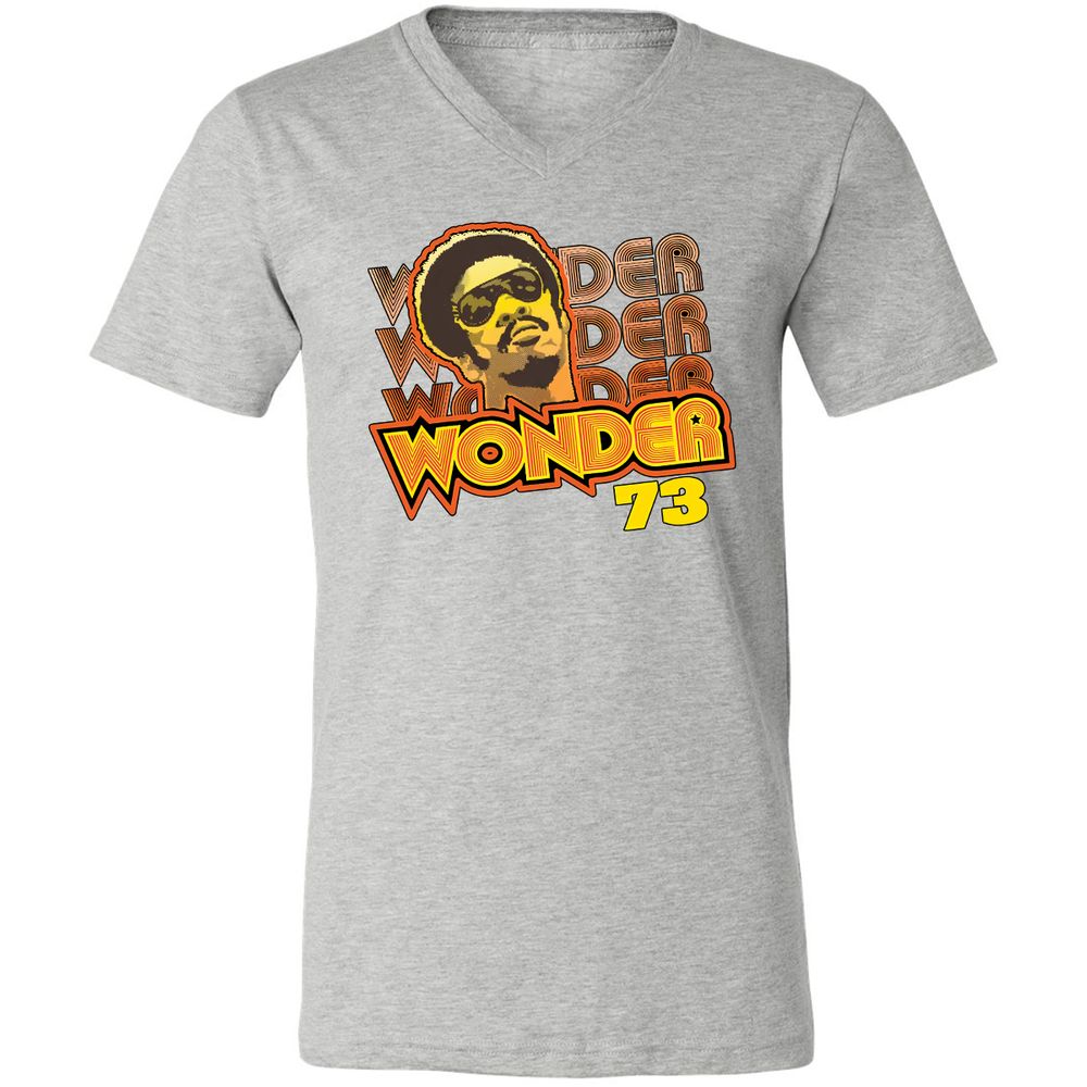 Unisex V-Neck T-Shirt - 9AJ3TCNM - Athletic Heather - 7