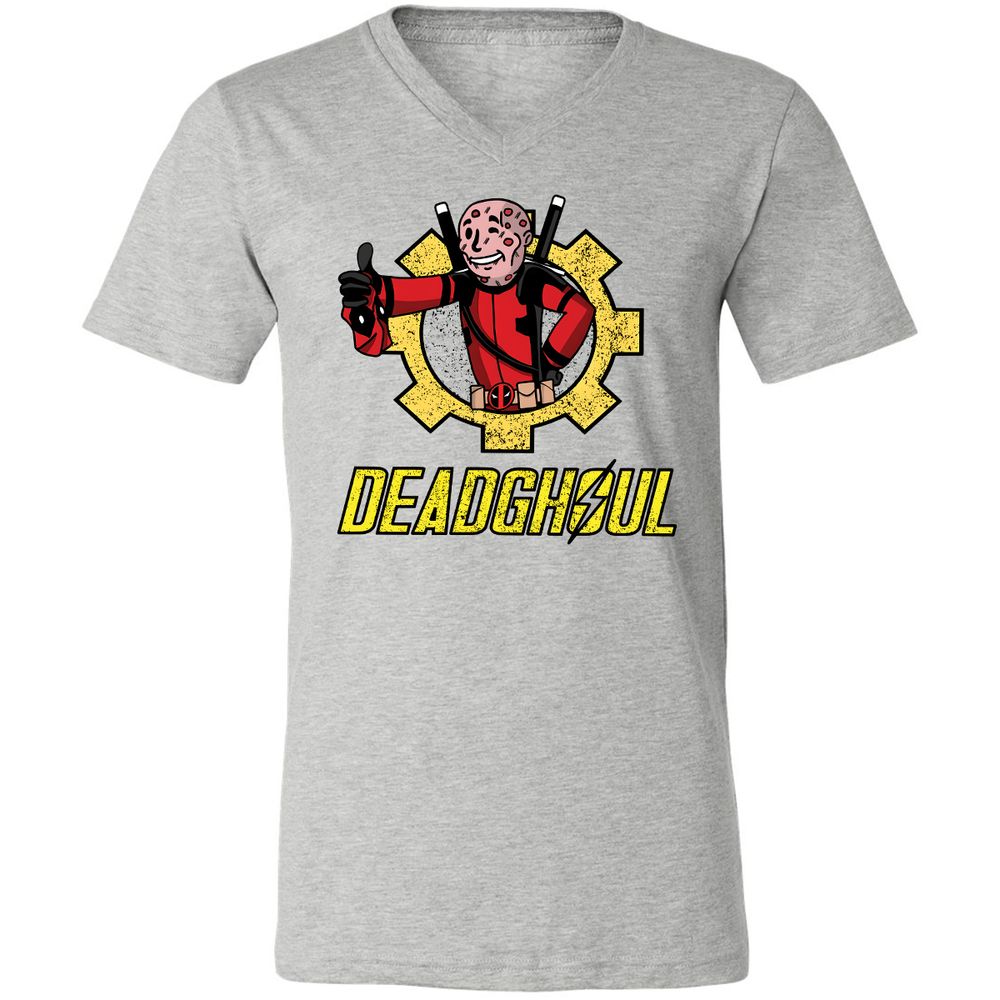 Unisex V-Neck T-Shirt - QWP3K85C - Athletic Heather - 7