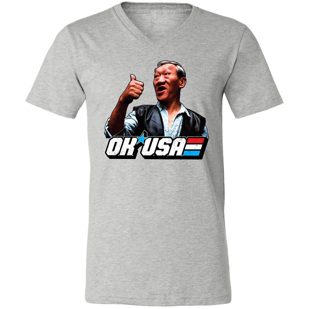 Unisex V-Neck T-Shirt - T631UCHG - Athletic Heather - 7