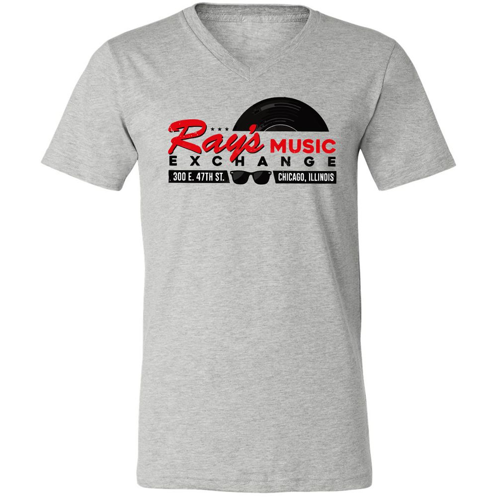 Unisex V-Neck T-Shirt - NX44KWYY - Athletic Heather - 7
