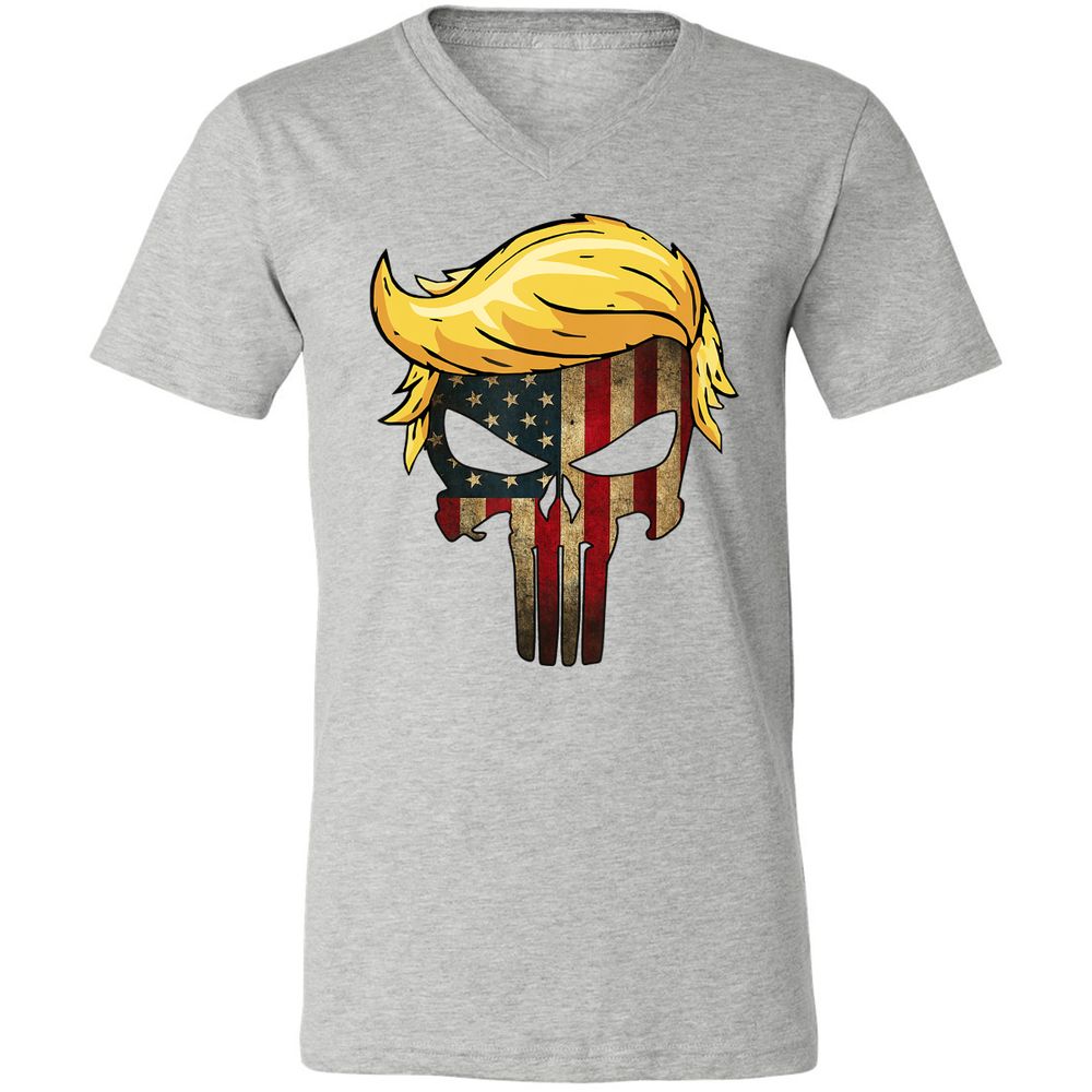 Unisex V-Neck T-Shirt - CWDAU6SV - Athletic Heather - 7