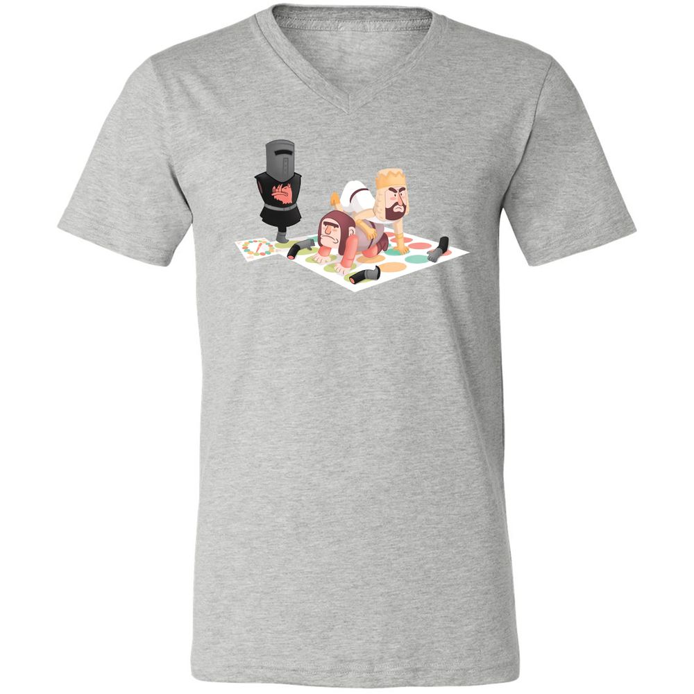 Unisex V-Neck T-Shirt - 262UKWCJ - Athletic Heather - 7