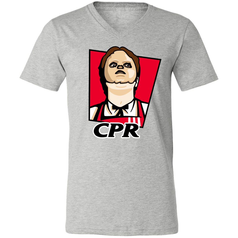 Unisex V-Neck T-Shirt - 62AZWQSP - Athletic Heather - 7