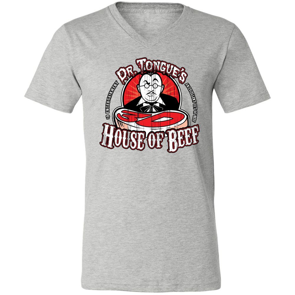 Unisex V-Neck T-Shirt - SBEGY3YB - Athletic Heather - 7