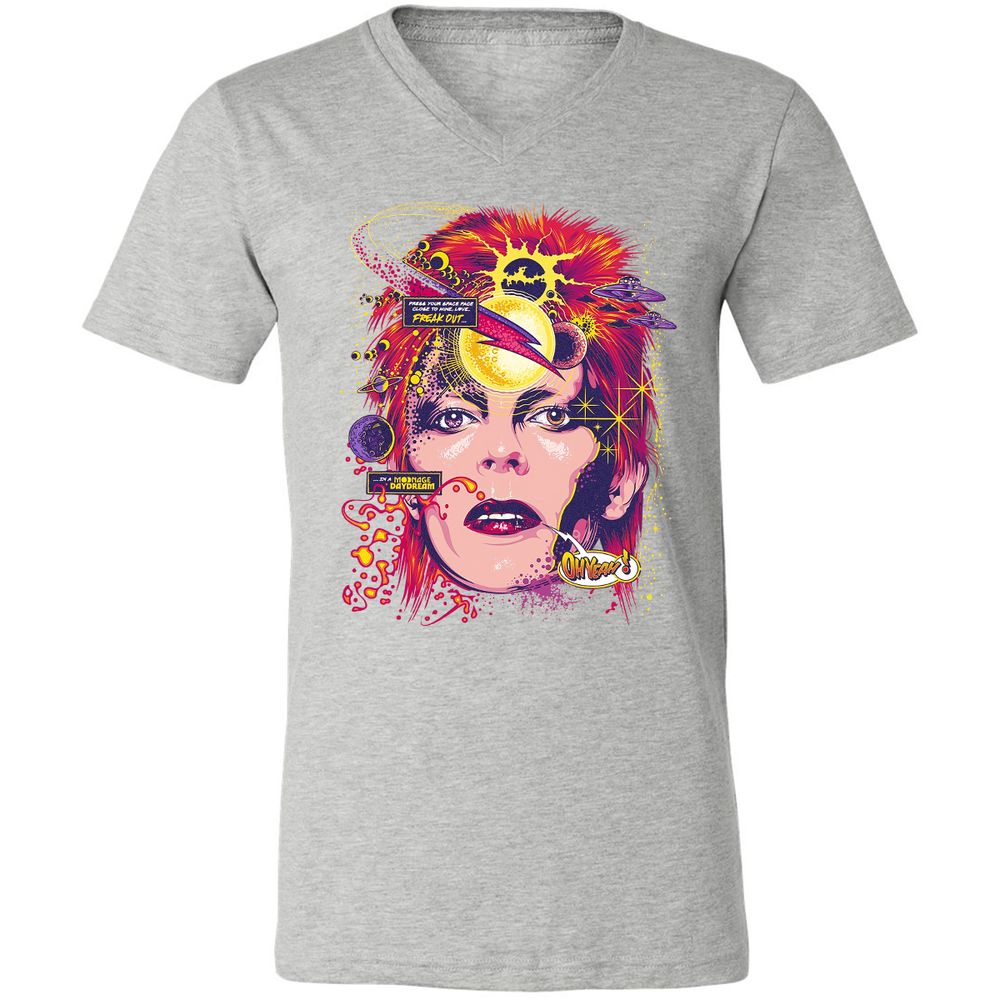 Unisex V-Neck T-Shirt - GLHNL2MK - Athletic Heather - 7
