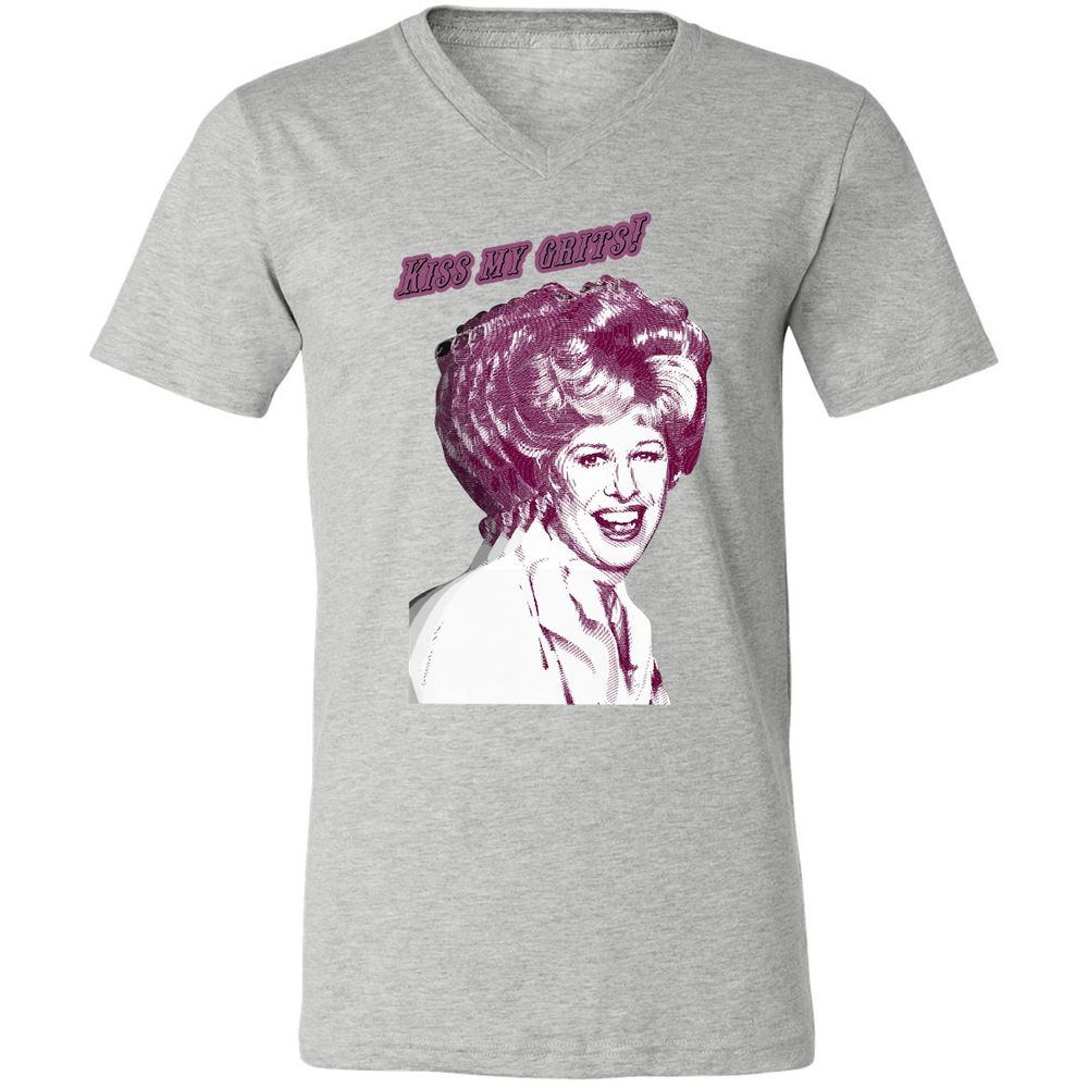 Unisex V-Neck T-Shirt - 4VBJBC7T - Athletic Heather - 7