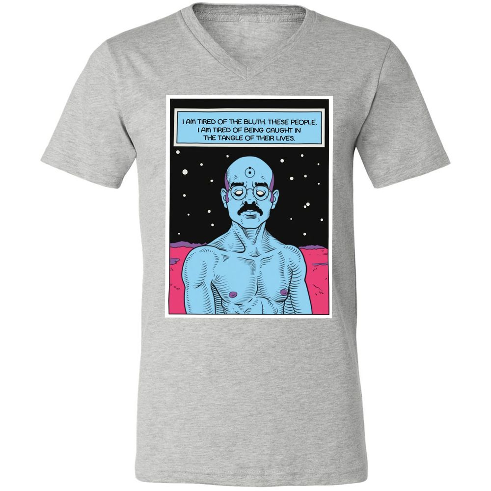 Unisex V-Neck T-Shirt - WZRZQ642 - Athletic Heather - 7