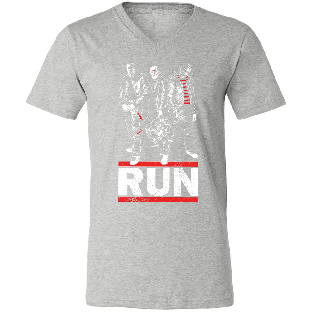 Unisex V-Neck T-Shirt - WPXJQB6R - Athletic Heather - 7