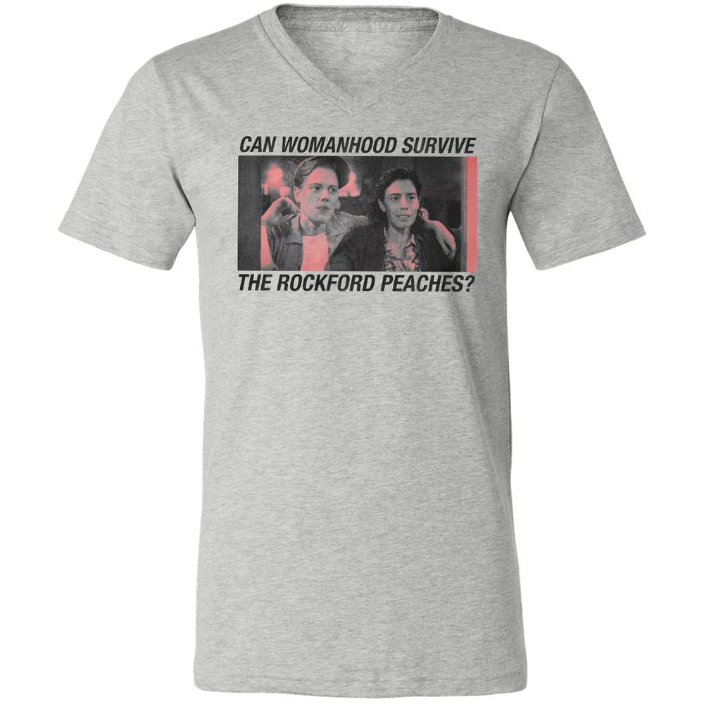 Unisex V-Neck T-Shirt - QVXSHU57 - Athletic Heather - 7