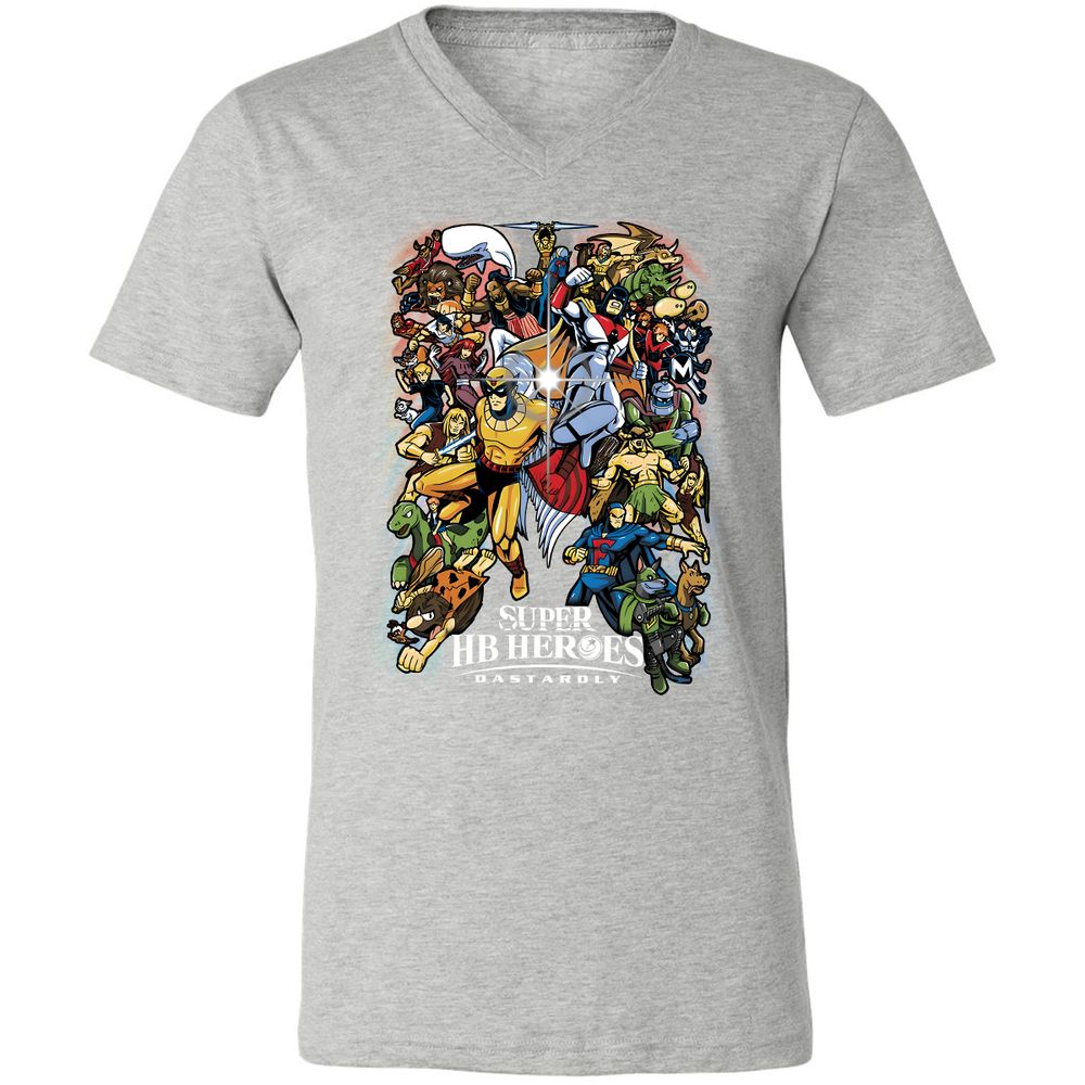 Unisex V-Neck T-Shirt - YU1ZV3D4 - Athletic Heather - 7