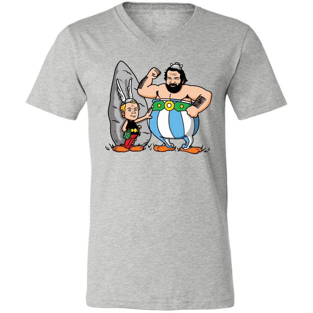 Unisex V-Neck T-Shirt - Y1AS78VN - Athletic Heather - 7