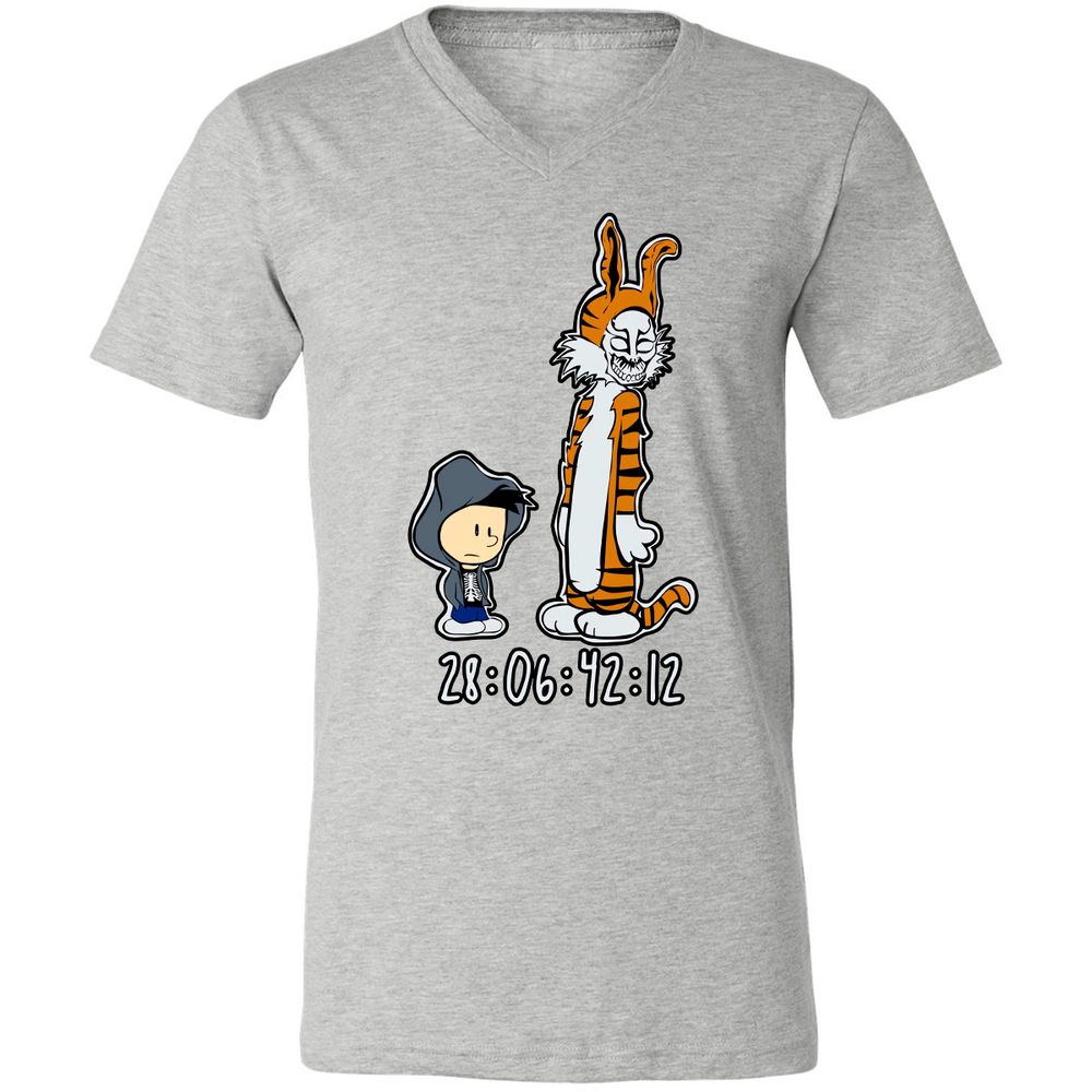 Unisex V-Neck T-Shirt - 7WR3PL36 - Athletic Heather - 7