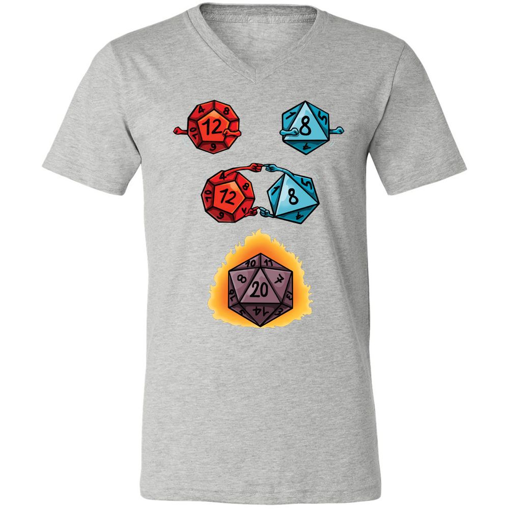 Unisex V-Neck T-Shirt - T1C7CTR4 - Athletic Heather - 7