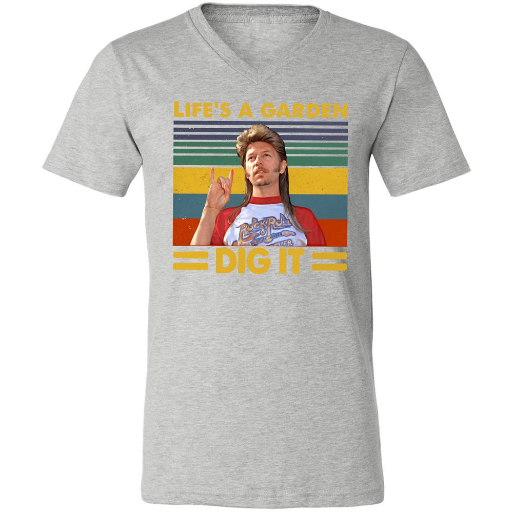 Unisex V-Neck T-Shirt - 3371L7X3 - Athletic Heather - 7