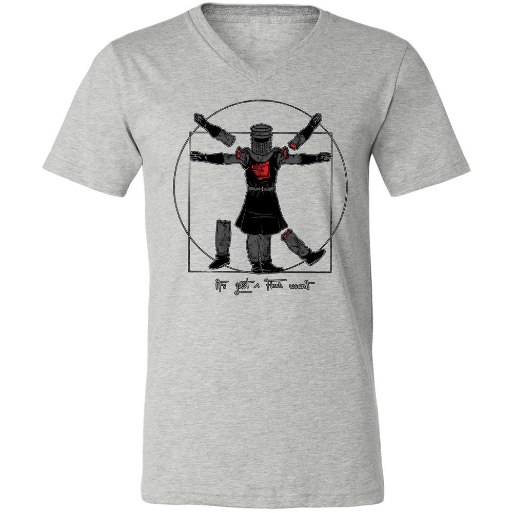 Unisex V-Neck T-Shirt - AB9LAFF1 - Athletic Heather - 7